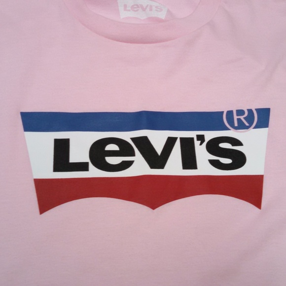 Levi's Batwing T-Shirt Short Sleeve Pink - Picture 3 of 4